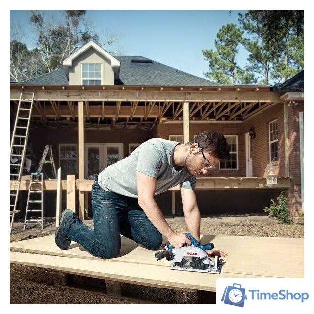 Дисковая (циркулярная) пила Bosch GKS 185-LI Professional 06016C1223 (с 1-м АКБ) - Изображение №12 — Интернет-магазин Time-Shop