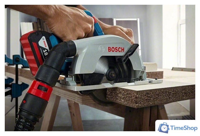 Дисковая (циркулярная) пила Bosch GKS 185-LI Professional 06016C1223 (с 1-м АКБ) - Изображение №7 — Интернет-магазин Time-Shop