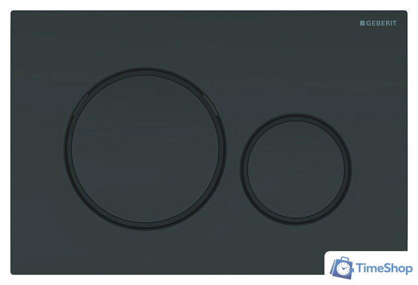 Панель смыва Geberit Sigma 20 115.882.DW.1 (черный матовый) - Изображение №1 — Интернет-магазин Time-Shop