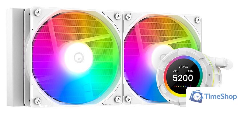 Система жидкостного охлаждения для процессора ID-Cooling Space SL240 XE WHITE - Изображение №1 — Интернет-магазин Time-Shop