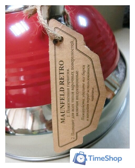 Чайник со свистком MAUNFELD MRK-119R - Изображение №3 — Интернет-магазин Time-Shop