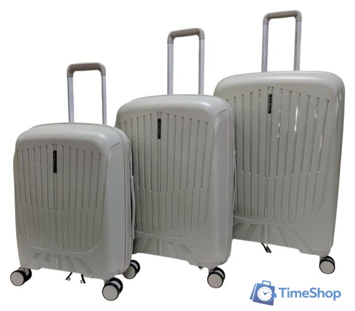 Чемодан-спиннер Mironpan 23107 (L, светло-серый) - Изображение №4 — Интернет-магазин Time-Shop