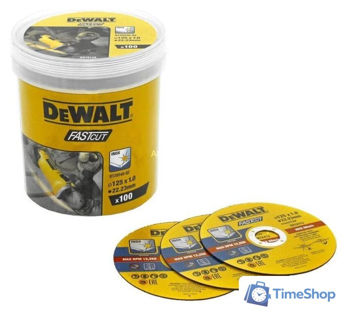 Набор отрезных дисков DeWalt DT20540 - Изображение №1 — Интернет-магазин Time-Shop