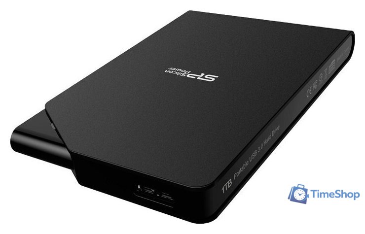 Внешний накопитель Silicon-Power Stream S03 1TB Black (SP010TBPHDS03S3K) - Изображение №1 — Интернет-магазин Time-Shop
