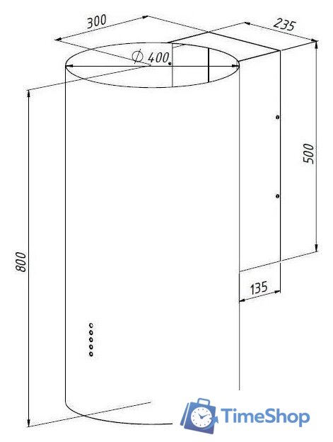 Кухонная вытяжка Akpo Balmera ll WK-10 (золото) - Изображение №5 — Интернет-магазин Time-Shop