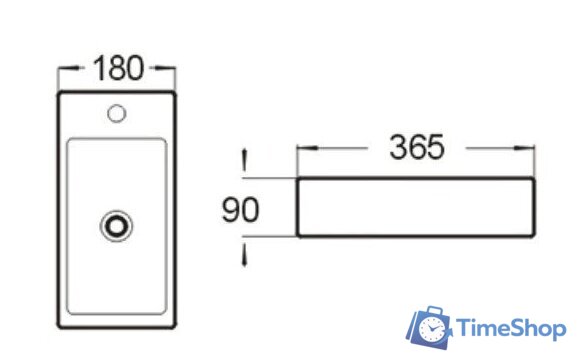 Умывальник SantiLine SL-2010R - Изображение №2 — Интернет-магазин Time-Shop