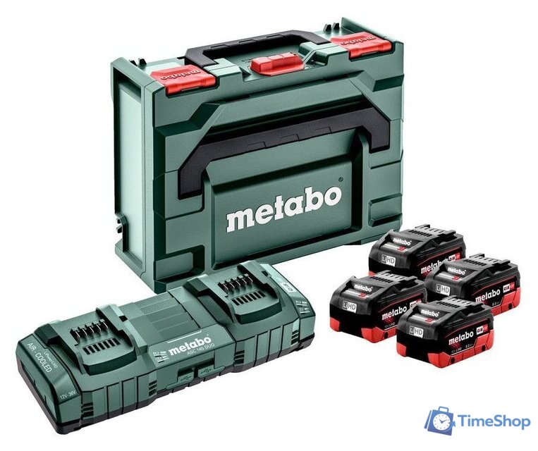 Аккумулятор с зарядным устройством Metabo 685135000 (18В/4x8 Ah + 12-36В + кейс) - Изображение №1 — Интернет-магазин Time-Shop