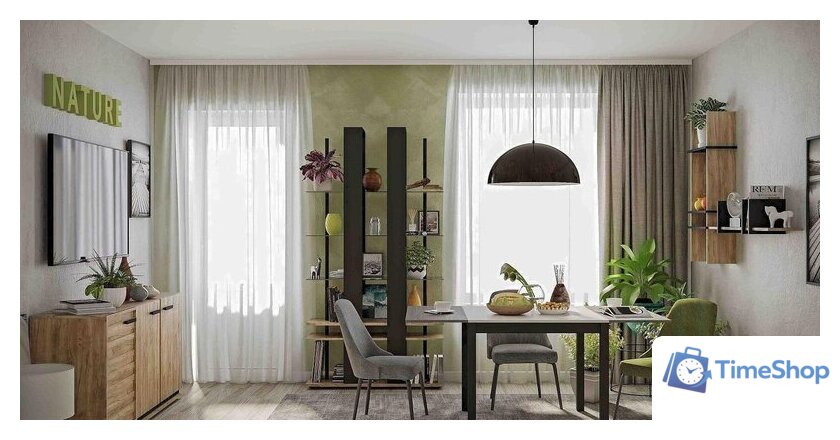 Тумба Глазов Nature 5 МЦН (дуб табачный craft/черный) - Изображение №3 — Интернет-магазин Time-Shop