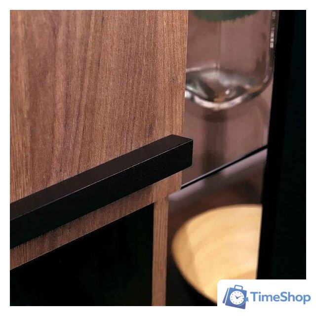 Тумба Глазов Nature 5 МЦН (дуб табачный craft/черный) - Изображение №5 — Интернет-магазин Time-Shop