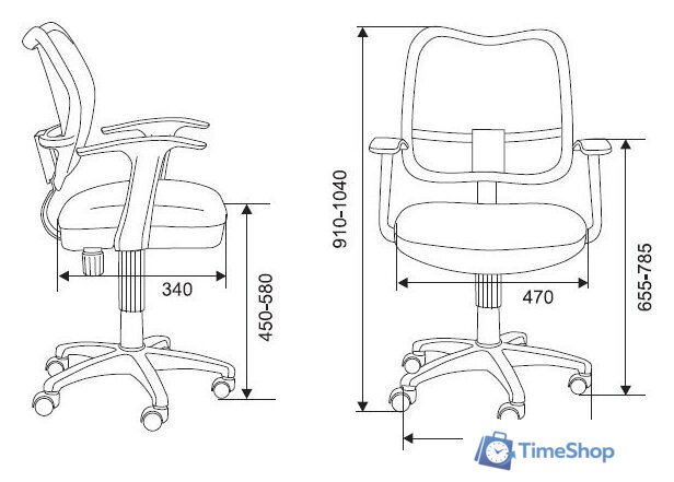 Офисное кресло Бюрократ CH-797AXSN/26-28 (черный) - Изображение №18 — Интернет-магазин Time-Shop