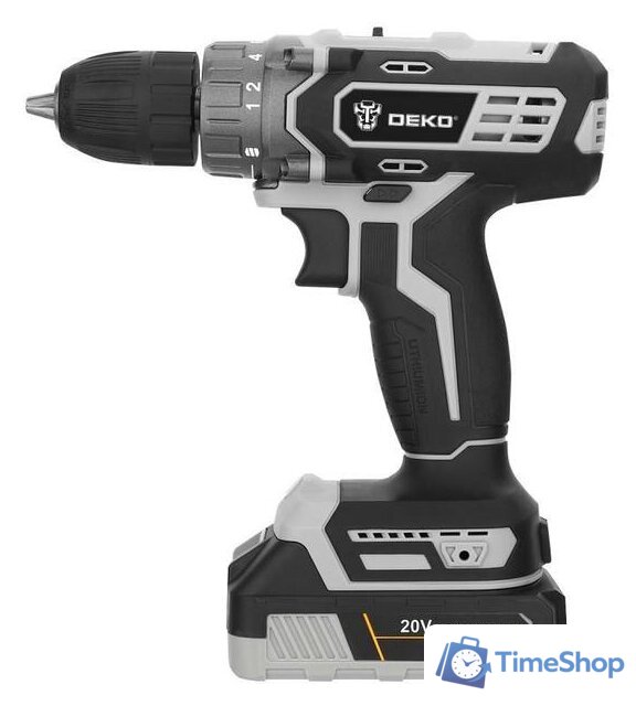 Дрель-шуруповерт Deko DKCD20 Black Edition SET 3 063-4050 (с 2-мя АКБ, кейс) - Изображение №2 — Интернет-магазин Time-Shop