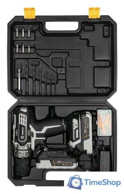 Дрель-шуруповерт Deko DKCD20 Black Edition SET 3 063-4050 (с 2-мя АКБ, кейс) - Изображение №3 — Интернет-магазин Time-Shop