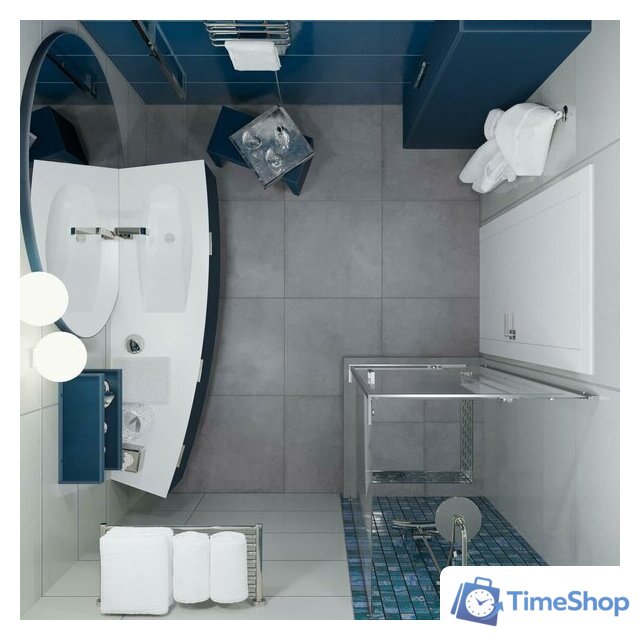 Душевой уголок Triton Терра Хром А1 90х90 без поддона (прозрачное стекло) - Изображение №3 — Интернет-магазин Time-Shop