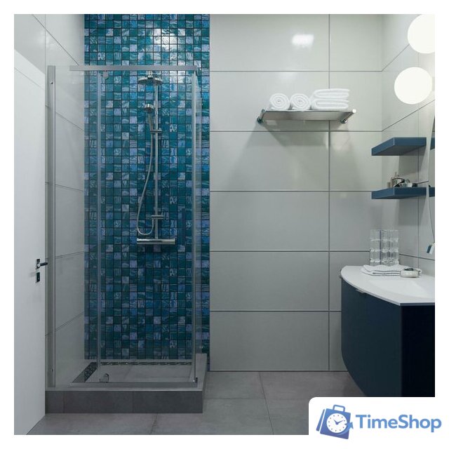 Душевой уголок Triton Терра Хром А1 90х90 без поддона (прозрачное стекло) - Изображение №5 — Интернет-магазин Time-Shop