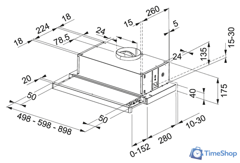 Кухонная вытяжка Franke Flexa FTC 632L GR/XS 315.0547.796 - Изображение №3 — Интернет-магазин Time-Shop