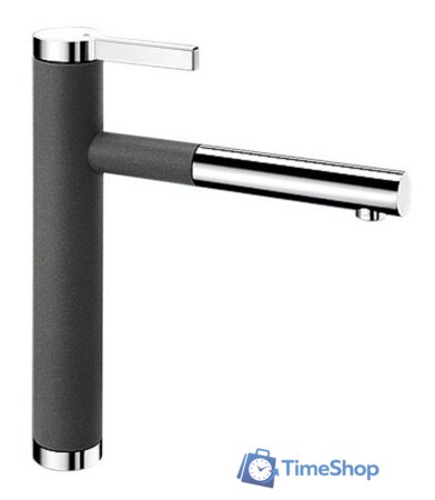 Смеситель Blanco Linee-S Silgranit (темная скала) [518804] - Изображение №1 — Интернет-магазин Time-Shop