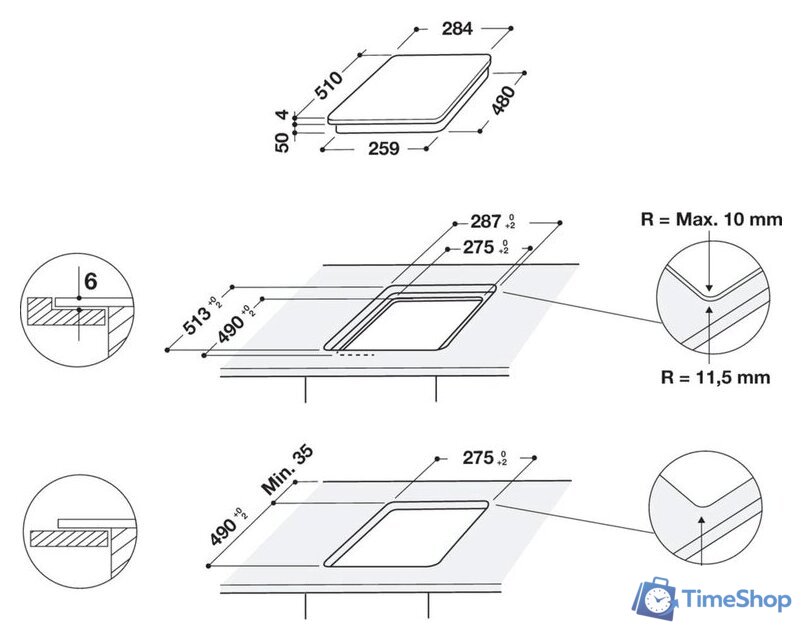 Варочная панель Whirlpool WS Q0530 NE - Изображение №13 — Интернет-магазин Time-Shop