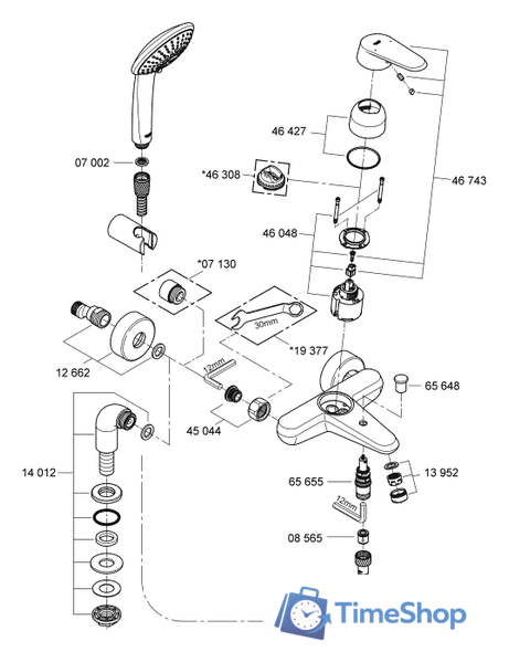 Смеситель Grohe Eurodisc Cosmopolitan 33395002 - Изображение №3 — Интернет-магазин Time-Shop