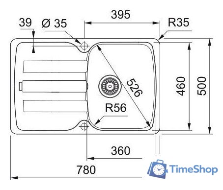 Кухонная мойка Franke Antea AZG 611-78 114.0676.251 (белый) - Изображение №2 — Интернет-магазин Time-Shop
