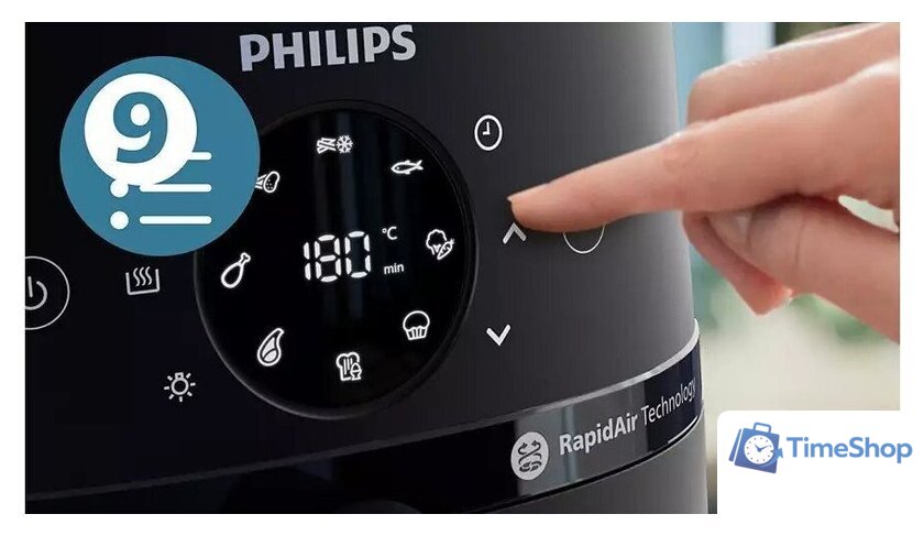 Аэрогриль (аэрофритюрница) Philips 2000 Series NA220/00 - Изображение №3 — Интернет-магазин Time-Shop