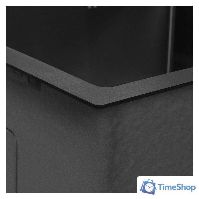 Кухонная мойка ARFEKA Eco AR 500*500 Black PVD Nano - Изображение №9 — Интернет-магазин Time-Shop