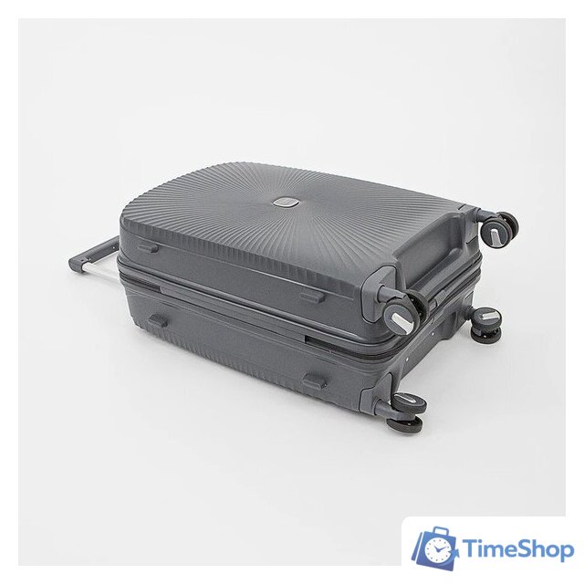 Чемодан-спиннер Francesco Molinary 344-168/2-24DGR (серый) - Изображение №4 — Интернет-магазин Time-Shop