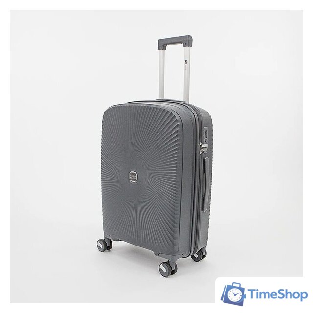 Чемодан-спиннер Francesco Molinary 344-168/2-24DGR (серый) - Изображение №2 — Интернет-магазин Time-Shop
