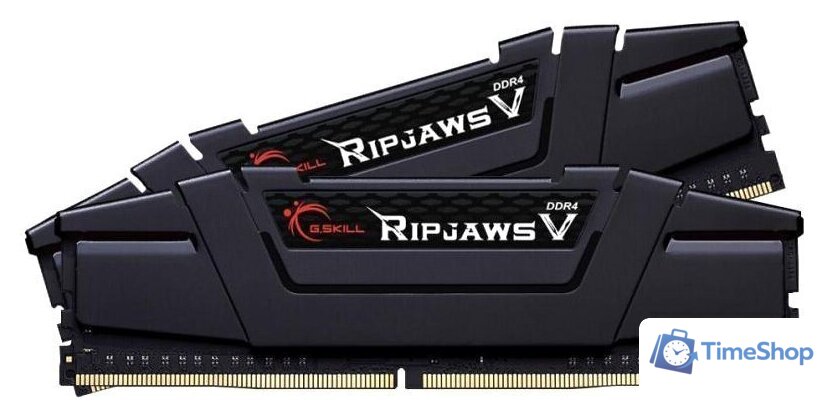 Оперативная память G.Skill Ripjaws V 2x32GB DDR4 PC4-32000 F4-4000C18D-64GVK - Изображение №1 — Интернет-магазин Time-Shop
