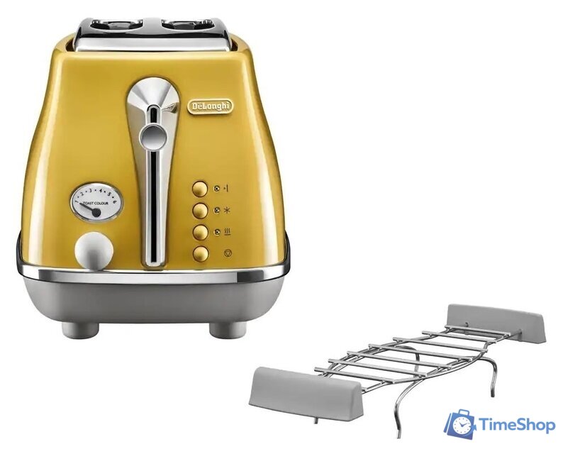 Тостер DeLonghi Icona Capitals CTOC2103.Y - Изображение №2 — Интернет-магазин Time-Shop