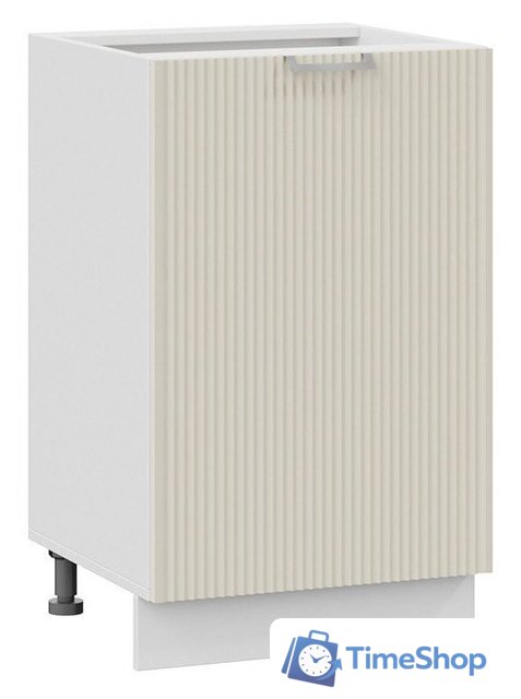 Шкаф напольный Трия Кимберли 1Н5 (белый/крем) - Изображение №1 — Интернет-магазин Time-Shop