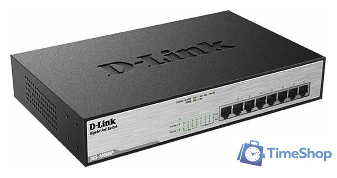 Неуправляемый коммутатор D-Link DGS-1008MP - Изображение №3 — Интернет-магазин Time-Shop
