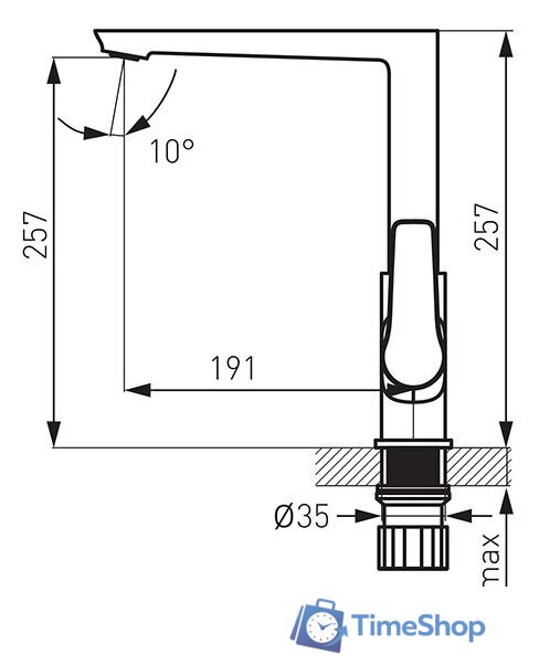 Смеситель Ferro Adore BDR4 - Изображение №2 — Интернет-магазин Time-Shop