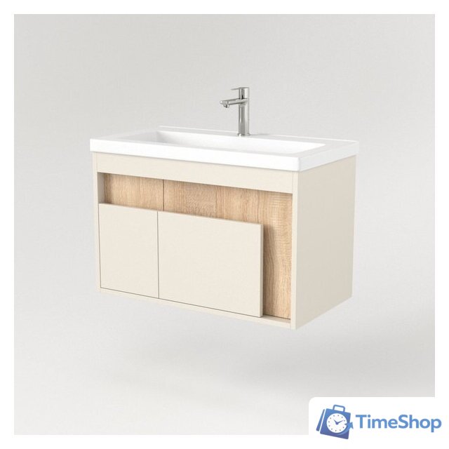  Дабер Тумба под умывальник 016 Тобага/Эридан 80 Т16.8Т.0.18 (бежевый/дуб бардолино) - Изображение №2 — Интернет-магазин Time-Shop