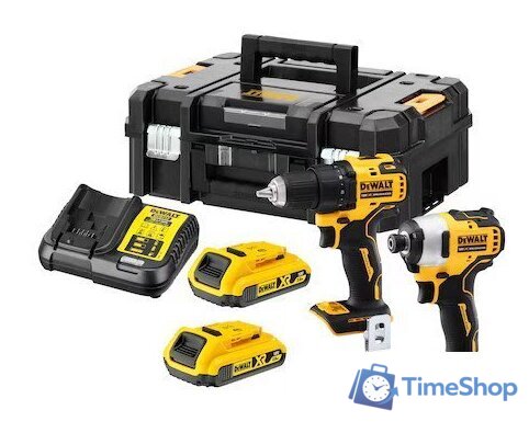  DeWalt DCK2061D2T (шуруповерт, винтоверт, 2 АКБ, кейс) - Изображение №1 — Интернет-магазин Time-Shop