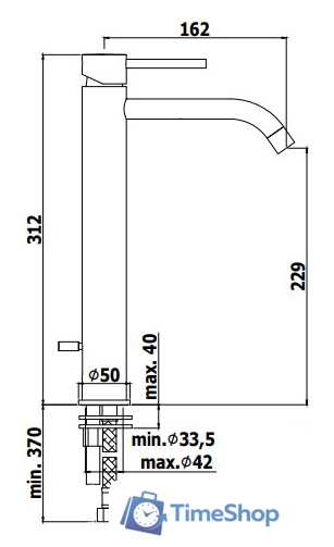 Смеситель Paffoni Light LIG081NO - Изображение №2 — Интернет-магазин Time-Shop