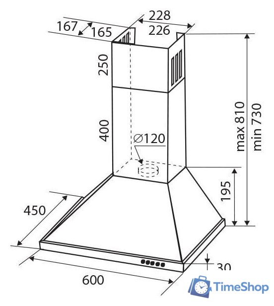 Кухонная вытяжка Zigmund & Shtain K 139.6 B - Изображение №3 — Интернет-магазин Time-Shop