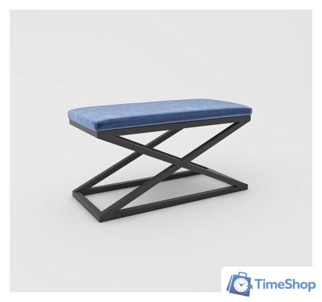 Банкетка Hype Mebel Трингл (черный/синий) - Изображение №1 — Интернет-магазин Time-Shop