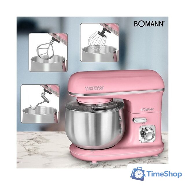 Планетарный миксер Bomann KM 6030 CB (розовый) - Изображение №2 — Интернет-магазин Time-Shop