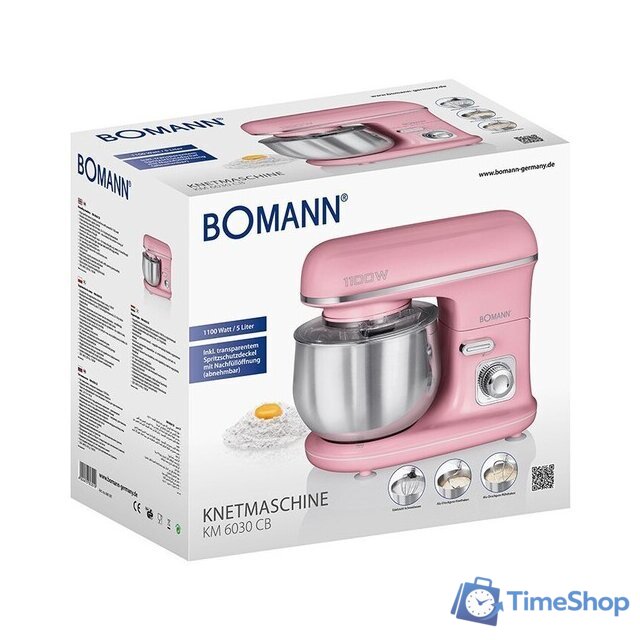 Планетарный миксер Bomann KM 6030 CB (розовый) - Изображение №3 — Интернет-магазин Time-Shop