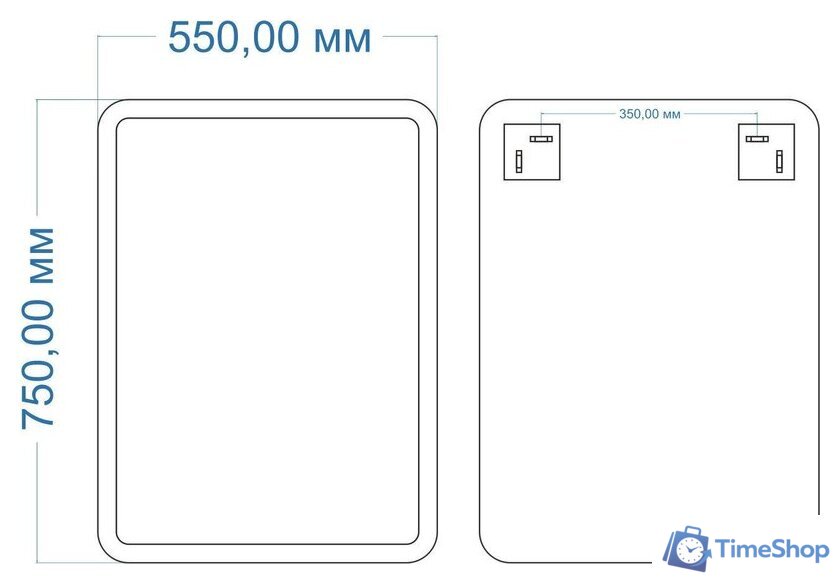  Mixline Зеркало Неро 550052 - Изображение №2 — Интернет-магазин Time-Shop