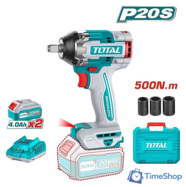 Гайковерт Total TIWLI2050 (с 2-мя АКБ, кейс) - Изображение №1 — Интернет-магазин Time-Shop