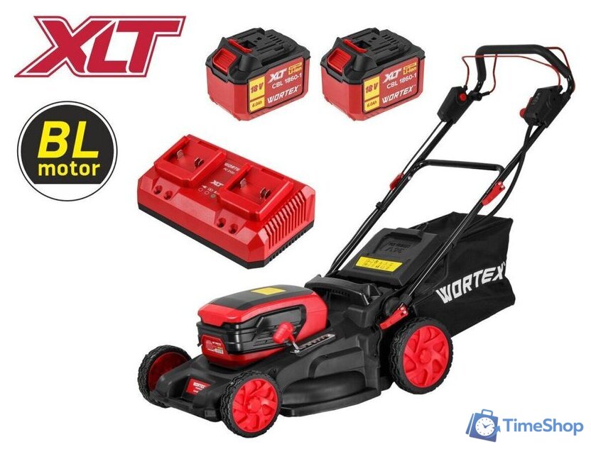 Газонокосилка Wortex CLM 4536-4 XLT Set 2334161 (с 2-мя АКБ) - Изображение №1 — Интернет-магазин Time-Shop