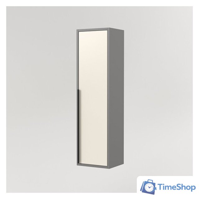  Дабер Шкаф-полупенал 015 СТ15.0.0.19Ч (бежевый/серый/ручка черная) - Изображение №2 — Интернет-магазин Time-Shop