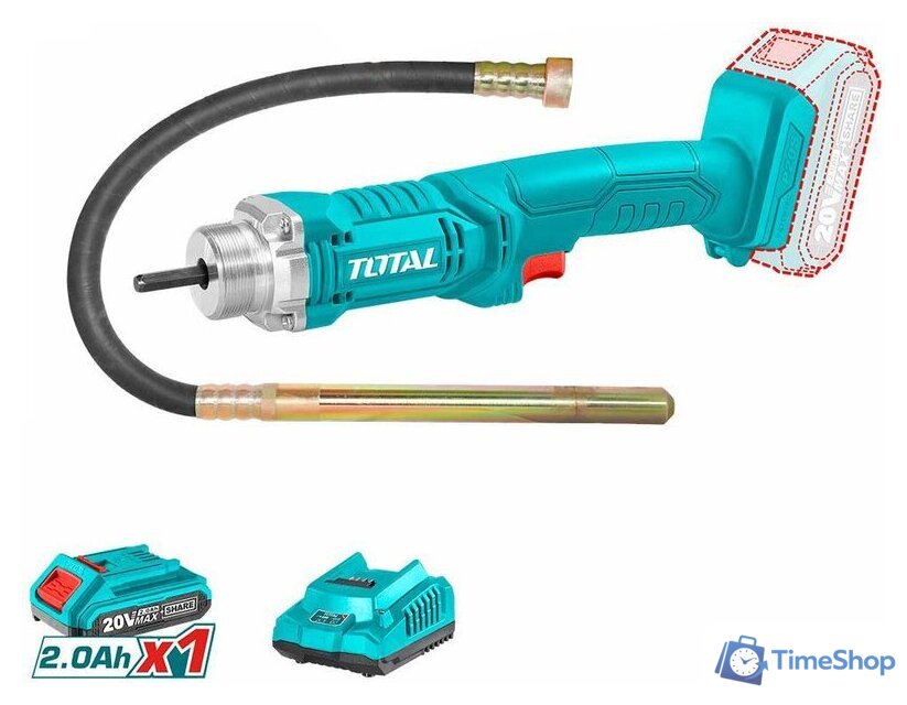 Вибратор глубинный Total TCVLI2023011 (с 1-им АКБ) - Изображение №1 — Интернет-магазин Time-Shop