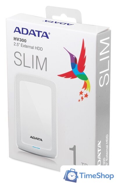 Внешний накопитель ADATA HV300 AHV300-2TU31-CWH 2TB (белый) - Изображение №6 — Интернет-магазин Time-Shop