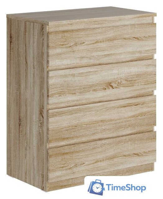 Комод Mio Tesoro Мальта 4 ящика 80x99 2.05.02.070.3 (дуб сонома) - Изображение №1 — Интернет-магазин Time-Shop