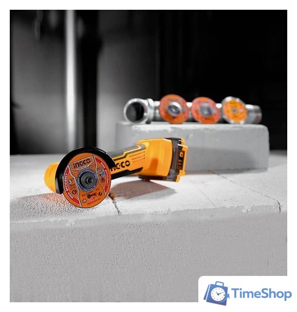 Угловая шлифмашина Ingco CAGLI76012 (с 1-им АКБ, кейс) - Изображение №4 — Интернет-магазин Time-Shop