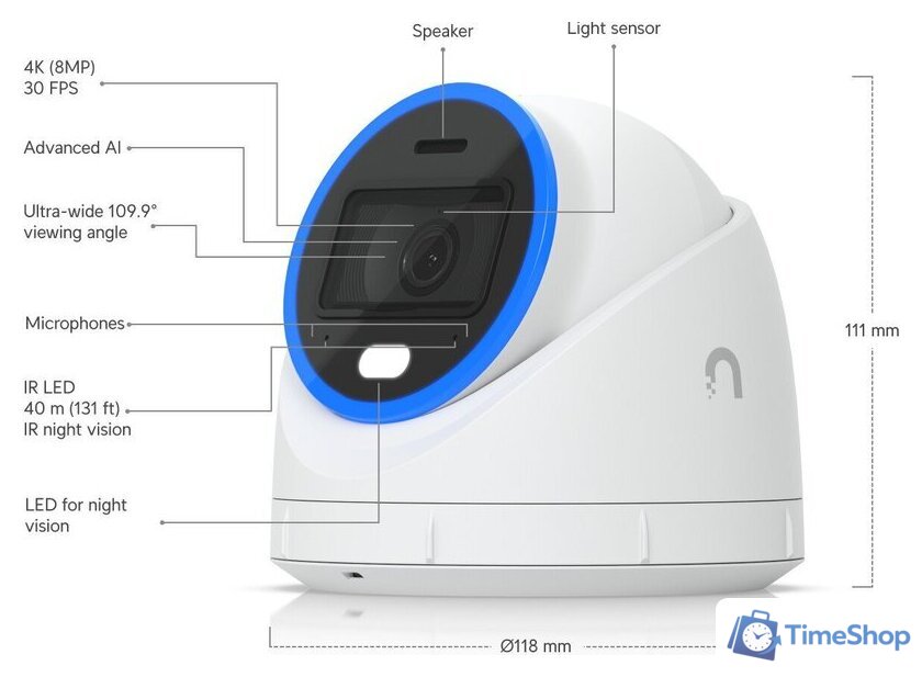 IP-камера Ubiquiti UVC-AI-Turret-W - Изображение №12 — Интернет-магазин Time-Shop