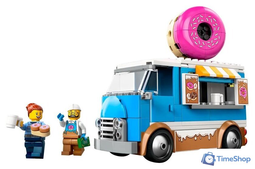 Конструктор LEGO City Грузовик с пончиками 60452 - Изображение №4 — Интернет-магазин Time-Shop