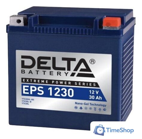 Мотоциклетный аккумулятор Delta EPS 1230 (30 А·ч) - Изображение №1 — Интернет-магазин Time-Shop